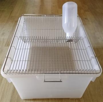 大鼠用品仓鼠基础笼 Ss4大鼠饲养笼 实验室设备豚鼠笼不锈钢面盖
